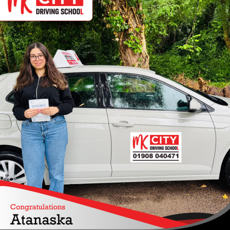 MK City Driving School instructor teaching in Milton Keynes