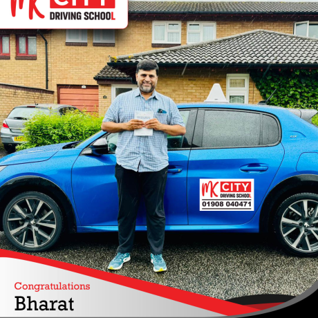 MK City Driving School instructor teaching in Milton Keynes