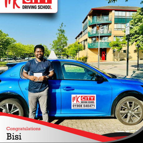 MK City Driving School instructor teaching in Milton Keynes