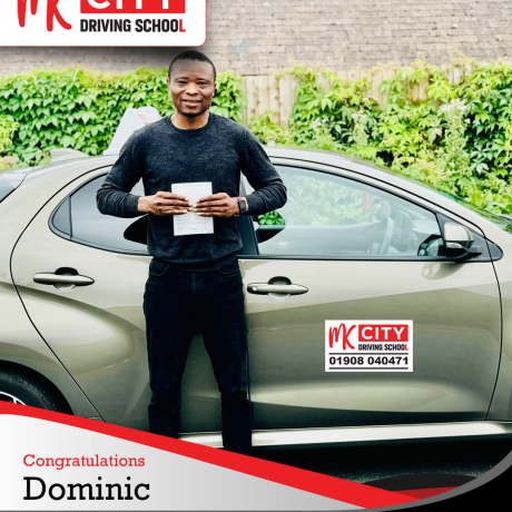 MK City Driving School instructor teaching in Milton Keynes