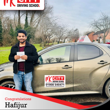 MK City Driving School instructor teaching in Milton Keynes