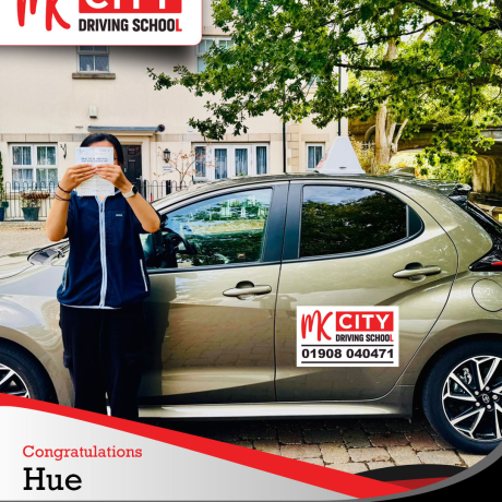 MK City Driving School instructor teaching in Milton Keynes