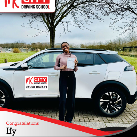 MK City Driving School instructor teaching in Milton Keynes