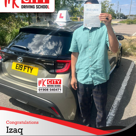 MK City Driving School instructor teaching in Milton Keynes