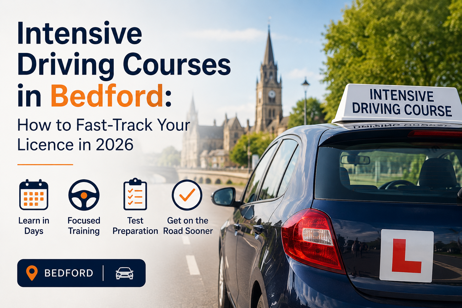 Intensive Driving Courses in Bedford: How to Fast-Track Your Licence in 2026 | MK City