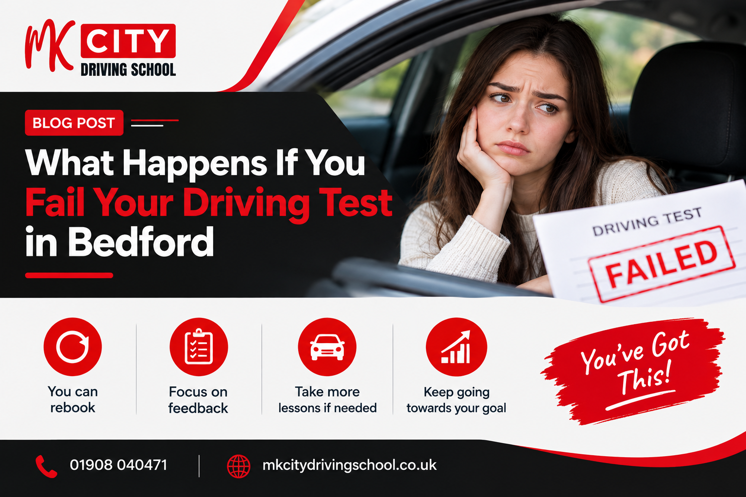 What Happens If You Fail Your Driving Test in Bedford | MK City